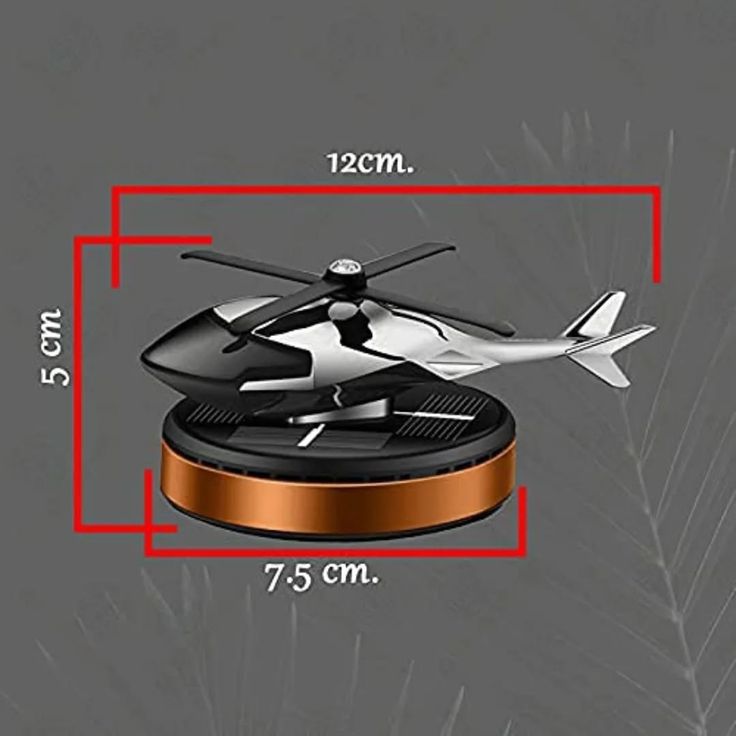 Helicopter Solar Energy Car Air Perfumes and Freshener(WITH PERFUME)