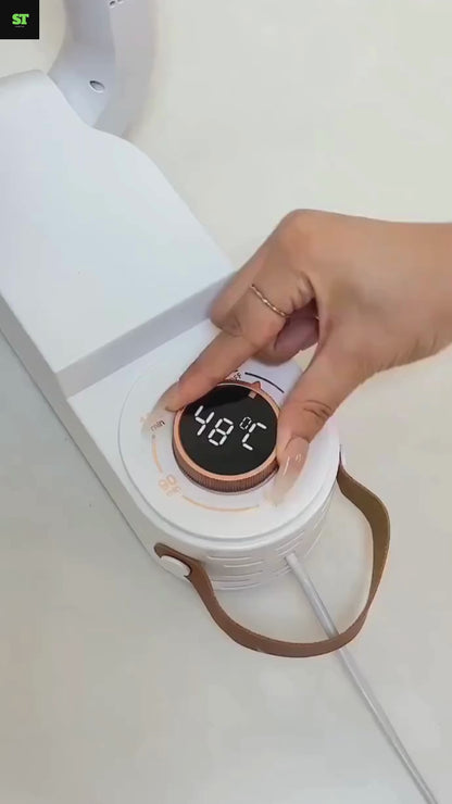 Electric Shoe Dryer and Warmer with PTC Heating, 48°C Fast Drying, 360° Warm Air, UV Sterilization, Intelligent Timer Settings, Foldable & Hanging Design